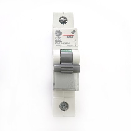 GE General Electric EP61 672051 C63 63A 63 Amp MCB Circuit Breaker Type C